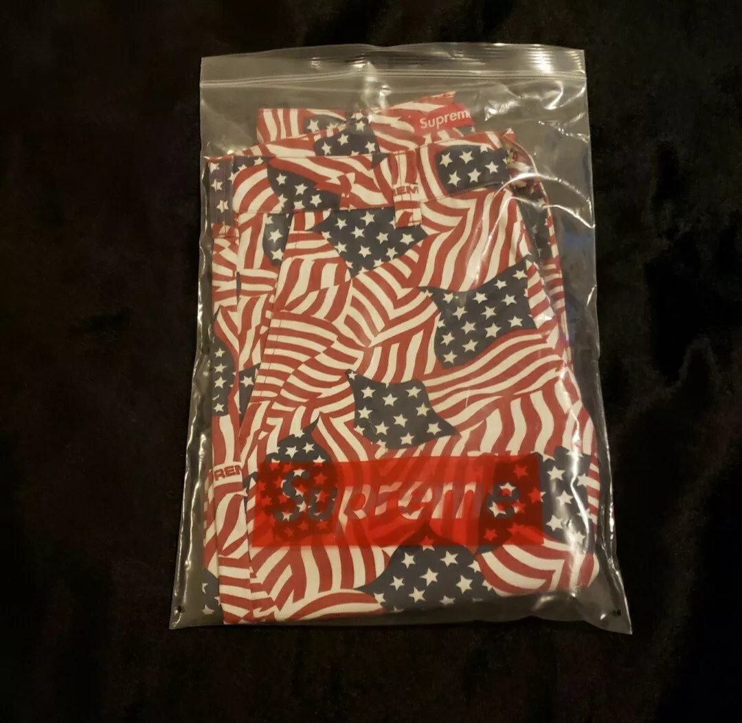 SUPREME WORK SHORT FLAGS USA SIZE 30 S/S 20 | eBay