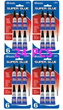 24 PCS Super Glue for bonds on metal plastic rubber ceramics