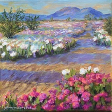 Super bloom 2, acrylic paintings on canvas hand painted