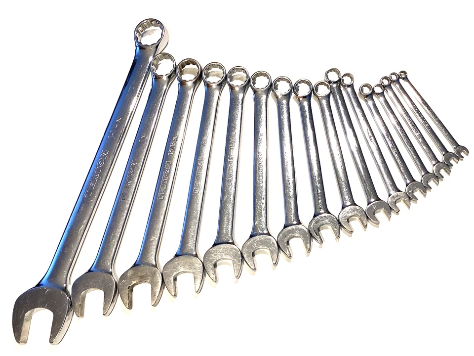 "Juego de llaves combinadas Tekton y Snap On Tools 16 piezas 12Pt SAE 1/4 a 1-1/4""" Foto 4 de 4