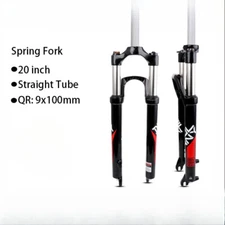 Folding Bike Suspension Air Fork 20Inch Kid's Bicycle Quick Release Front Forks