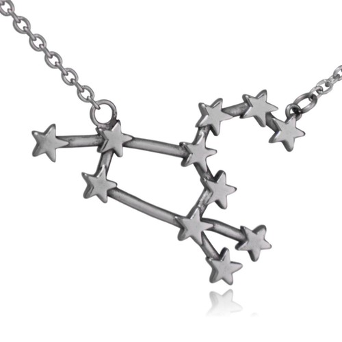 Leo Zodiac Constellation Sign Stainless Steel Pendant Necklace - Bild 13 von 16