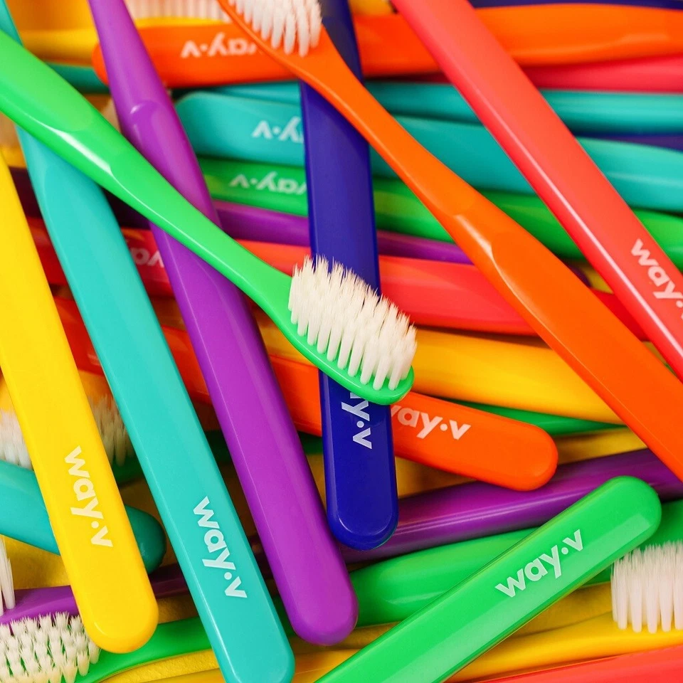 WAY.V Extra Soft Toothbrush with Individual Head Cover (7 pcs, soft bristle) - Image 3 of 4