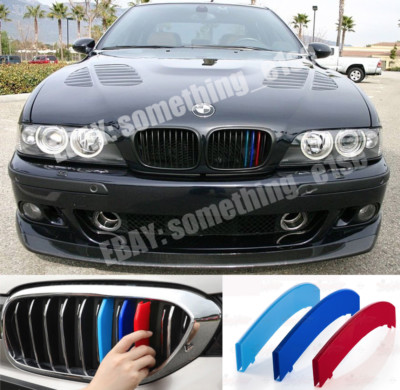 BMW 5 E39 1995-03 saloon estate Grille M5 tri-Colours Cover Cap Clip Strip Trim
