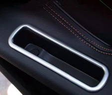 Interior Rear Door Storage Box Container Frame Trim For Jaguar F-PACE 2016-2019