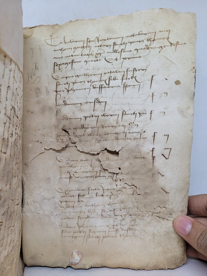 Tabularum Seu Nuptiarum Notularum, 1464 ~ Medieval Manuscript ~ 88 Leaves - Image 2 of 4