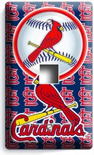 ST. LOUIS CARDINALS BASEBALL TEAM LIGHT SWITCH OUTLET WALL PLATE MAN CAVE HD ART