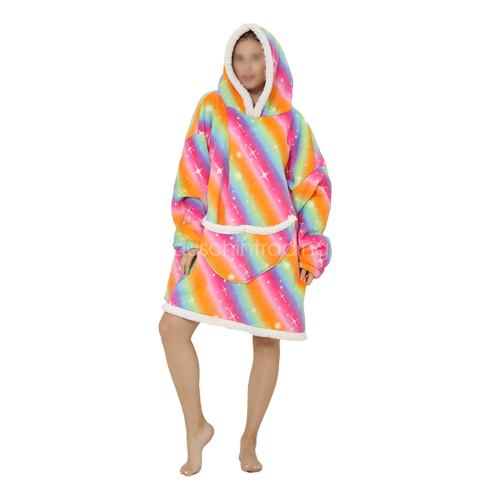 Flannel Hoodie Blanket: Snuggle Up in Soft Comfort - Picture 24 of 25