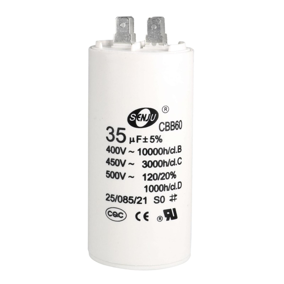 CBB60 Run Capacitor 35uF 450V AC Double Insert 50/60Hz