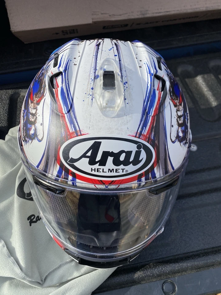Arai CORSAIR-X KIYONARI TRICO FROST мотоциклетный шлем, размер средний, б/у - Изображение 3 из 4