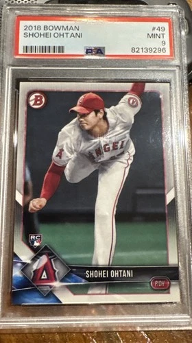 2018 Bowman #49 Shohei Ohtani RC Rookie PSA 9 Mint
