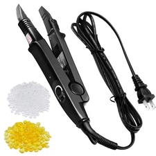 Hair Extension Tool with Keratin Glue Granule Beads, US Plug, Professional Ha...