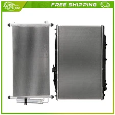 Aluminum Radiator and AC Condenser Cooling Kit For 2004 2005 2006 Acura TL