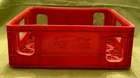 Vintage COCA COLA Red Plastic Stackable HUSKY Crate 15" x 11" x 5 1/2”