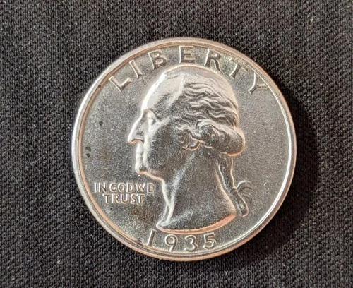 1935 S Washington Quarter Uncirculated Unc BU.