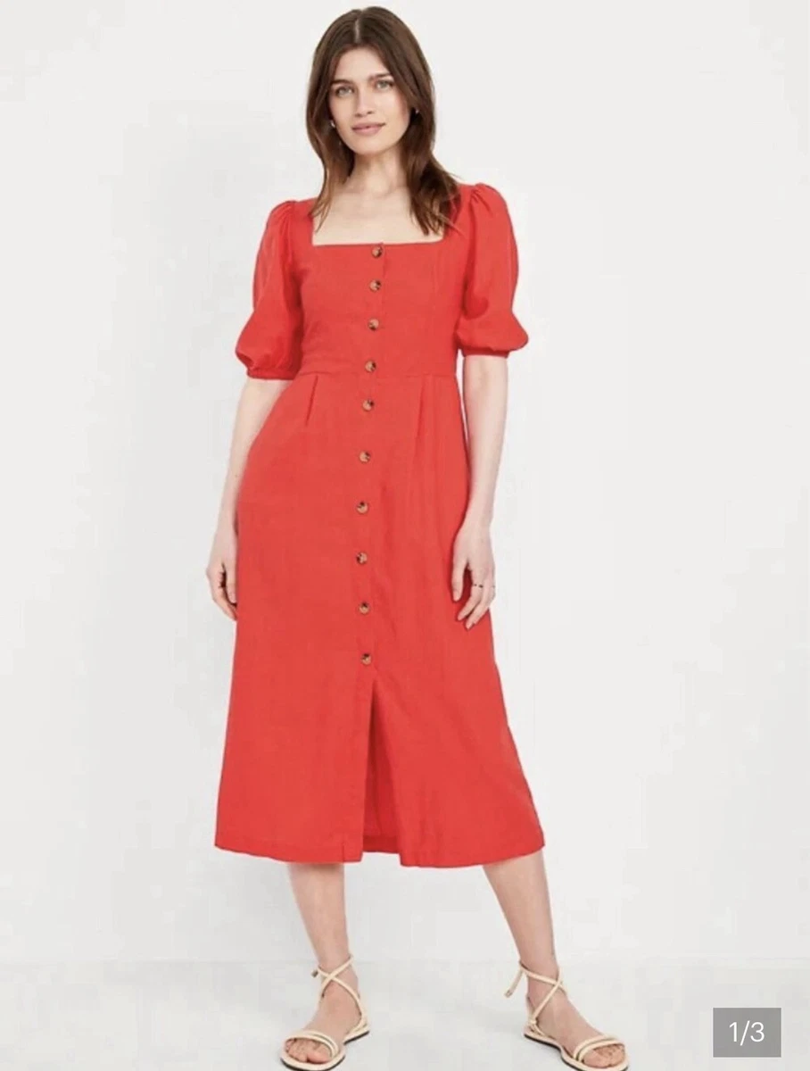 red summer dress long ROVE Linen Summer Dress