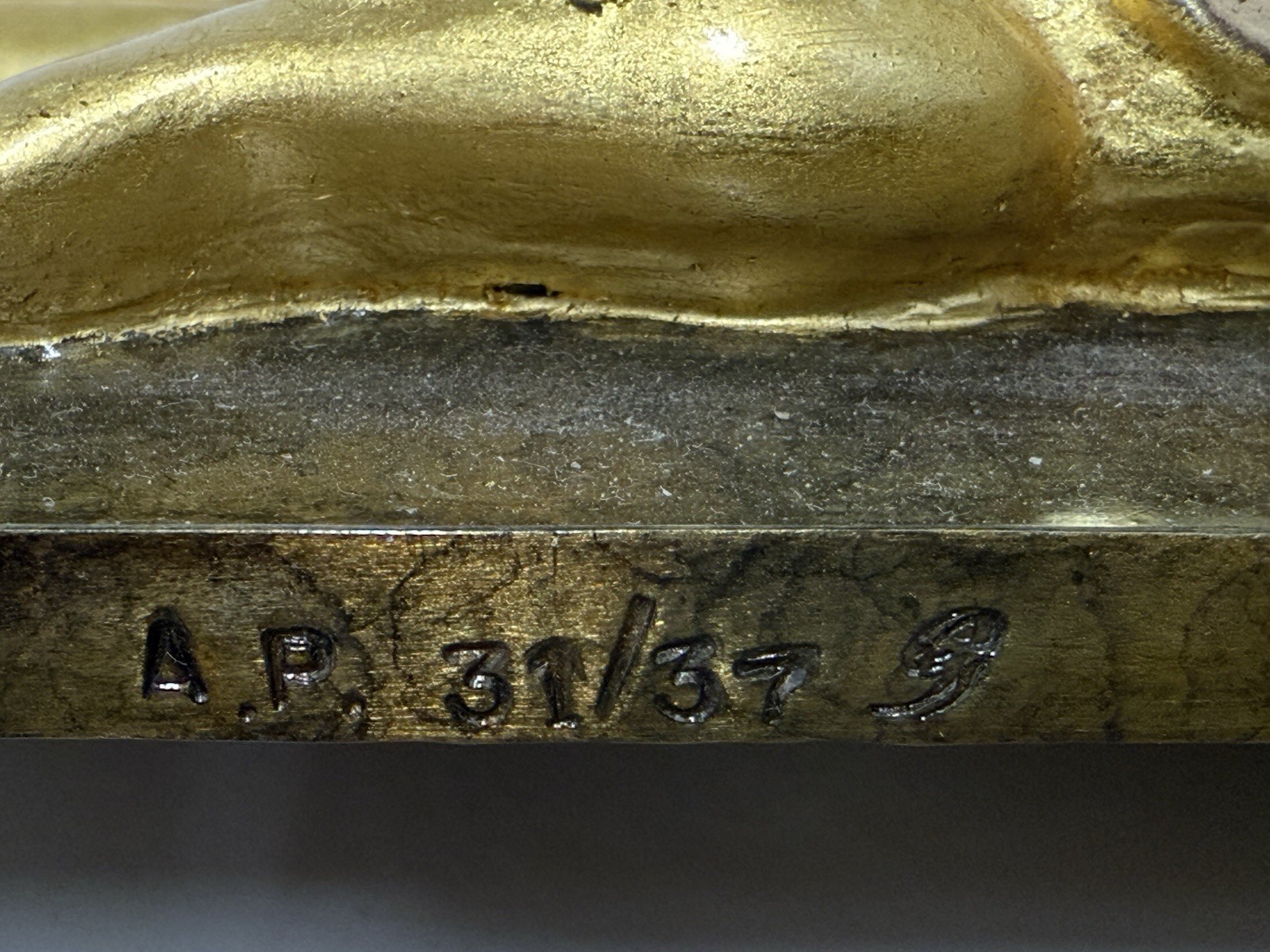 Erte (Romain de Tirtoff) Cold Painted Bronze Sculpture "Melisande" 1990 AP 31/37