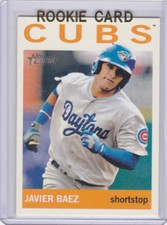 JAVIER BAEZ ROOKIE CARD Daytona Chicago Cubs 2013 TOPPS HERITAGE RC Javy Tigers