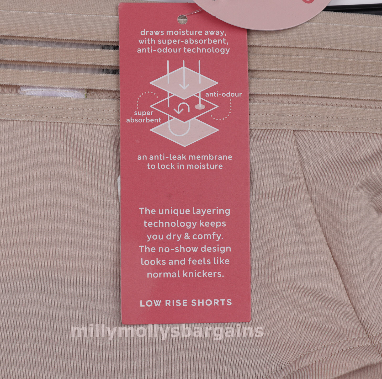 M&S Womens Marks and Spencer Confidence Low Rise Shorts Knickers Size