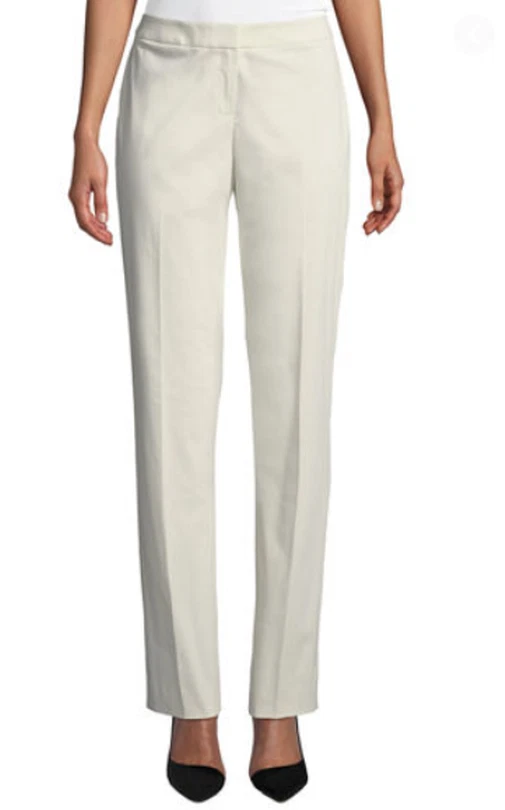 Lafayette 148 NY Straight Leg Pants MP703R-6088 Raffia NWT $268