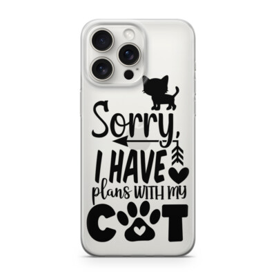 Sunny-Case Handyhülle für iphone 7 PLUS / 8PLUS sorry i have cat Nr.765 Hautie