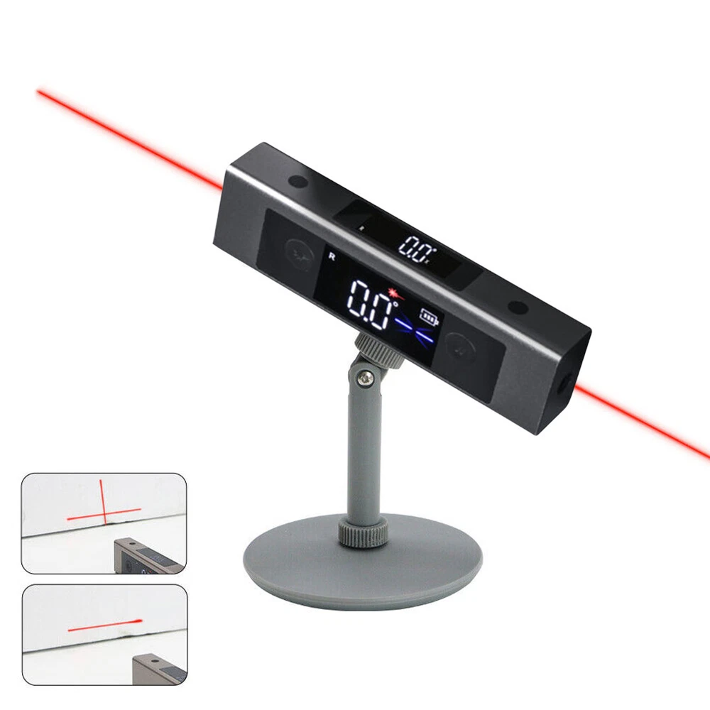 Digital Laser Level Inclinometer Laser Protractor Angle Ruler Dual-Screen Type-C