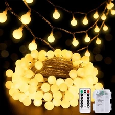 100 LED Battery Operated Christmas Lights Indoor Outdoor Waterproof Fairy Lights