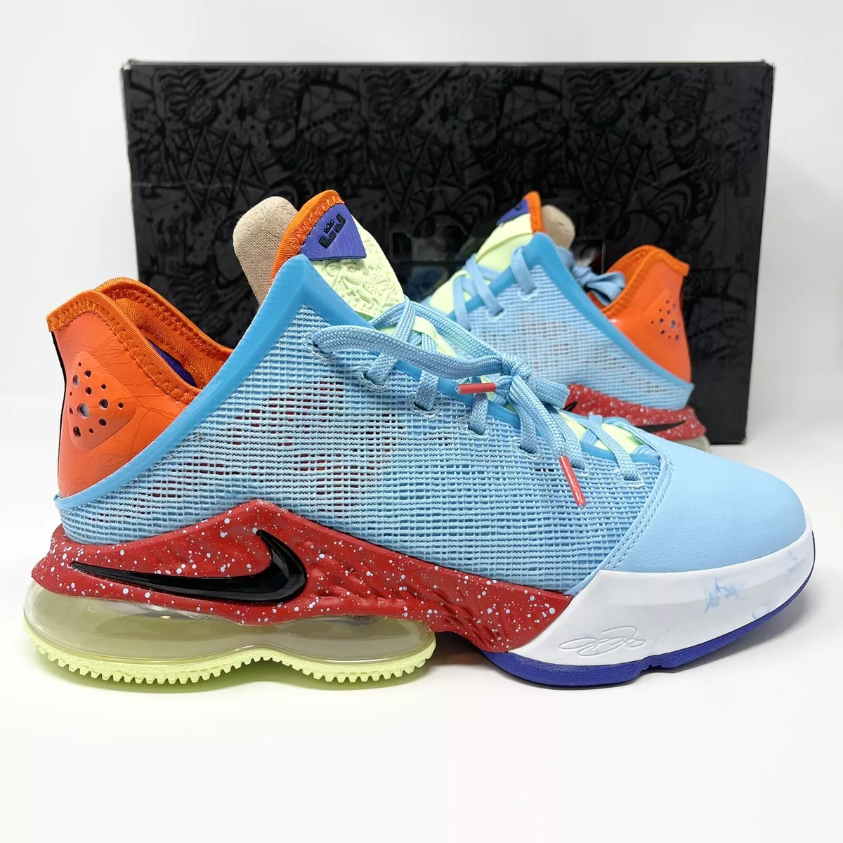 Nike Lebron 19 Low Blue Chill Basketball Shoes Men s Size 9.5