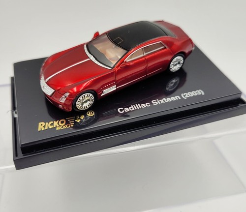 RICKO 1:87 CADILLAC SIXTEEN 2003 ROJO - Imagen 2 de 4