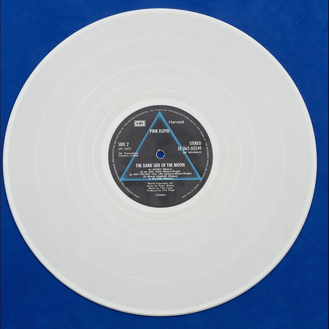 DARK SIDE OF THE MOON by Pink Floyd (Rare White Vinyl 1978 DARK SIDE OF THE MOON by Pink Floyd (Rare White Vinyl 1978