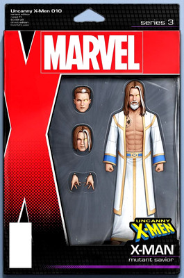 UNCANNY X-MEN #10 CHRISTOPHER ACTION FIGURE X-MAN VARIANT 1ST PRINT 2019 NM