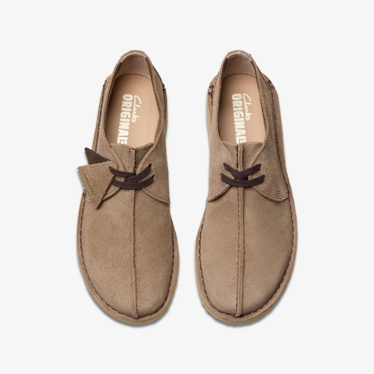 Clarks Originals Men's Desert Trek Wolf Suede 26180650 | eBay