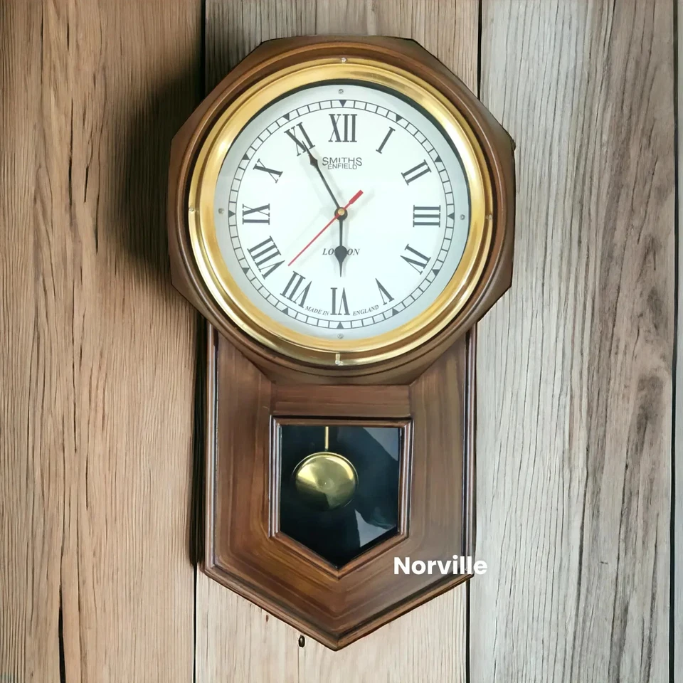 Antiguo reloj de pared de péndulo reloj de gran tamaño para decoración vintag... - Imagen 2 de 4