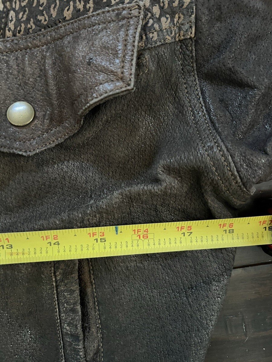 ヴィンテージWilson イエロー・ブラック ジャケット 40 ADULTS BLACK LEATHER JACKET 1980S BIKER ROCKER GREASE T