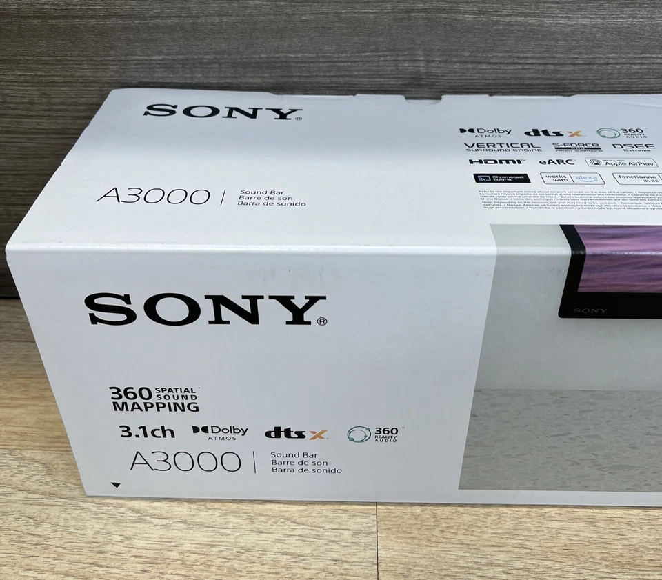 (New) Sony HT-A3000 3.1-Ch Dolby Atmos Soundbar[Black]360 Spatial Sound Mapping - Image 2 of 4