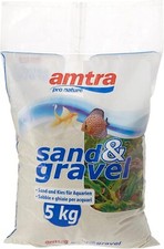 AMTRA Fine White Quartz Aquarium Sand for Fresh or Salt Water 0.1-0.7mm, 5kg