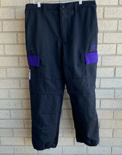 Adidas Pants Black-Collegiate Purple Mens Size 34x32 | eBay