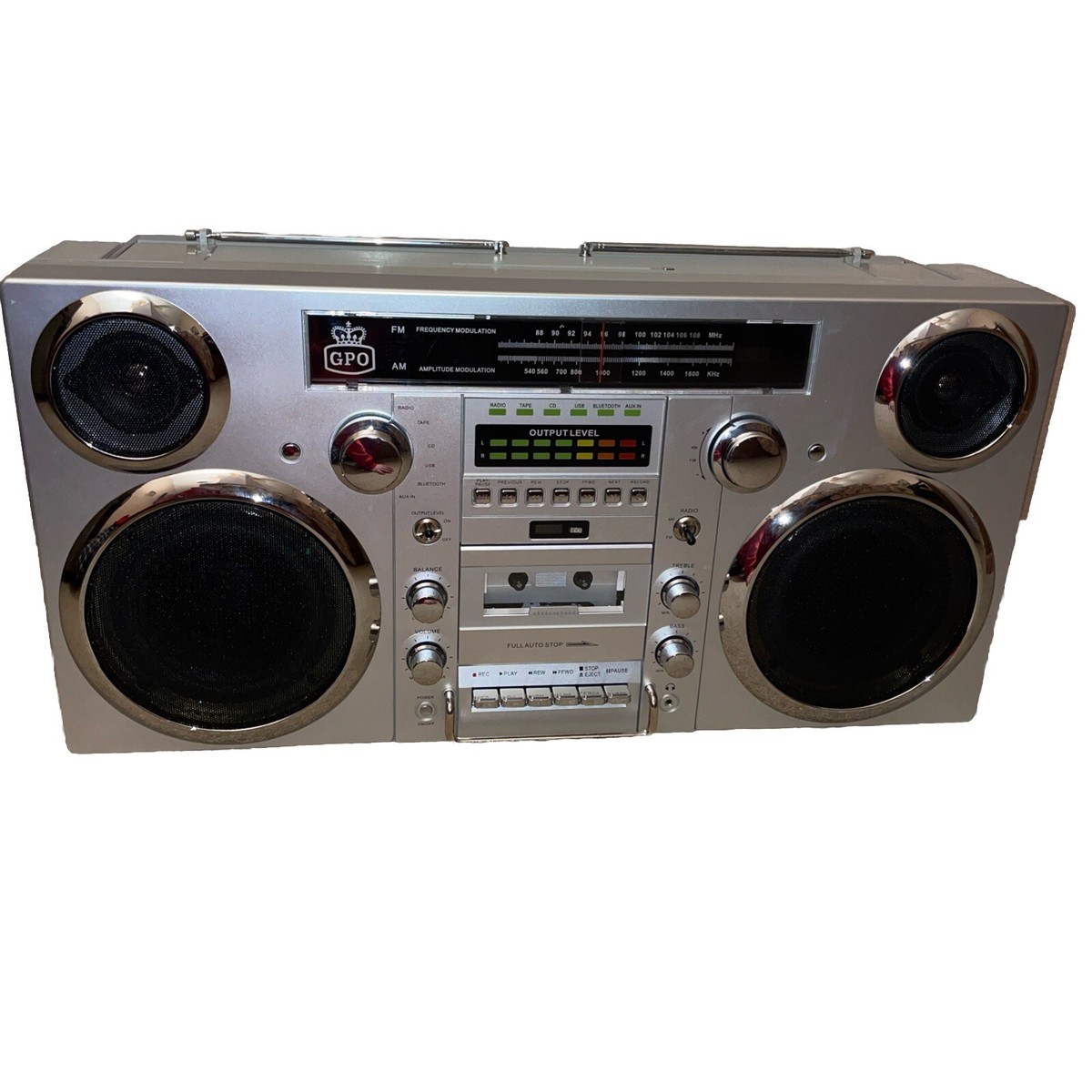 Bluetooth対応 GPO ブルックリン ラジカセ Brooklyn Amazon.com: GPO Brooklyn 1980S-Style Portable Boombox - CD