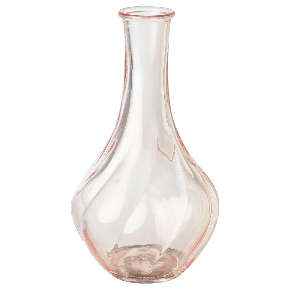 Ikea VILJESTARK Vase, hellrosa, 17cm.H / Ø10cm.