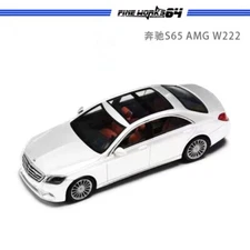 Fine Works 1:64 Mercedes Benz S65 AMG W222 Diecast Car Toy Model Gift Collection
