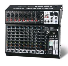 Audio Mixer 10 Channel Professional Sound Mixer Console with 99 DSP Effects,