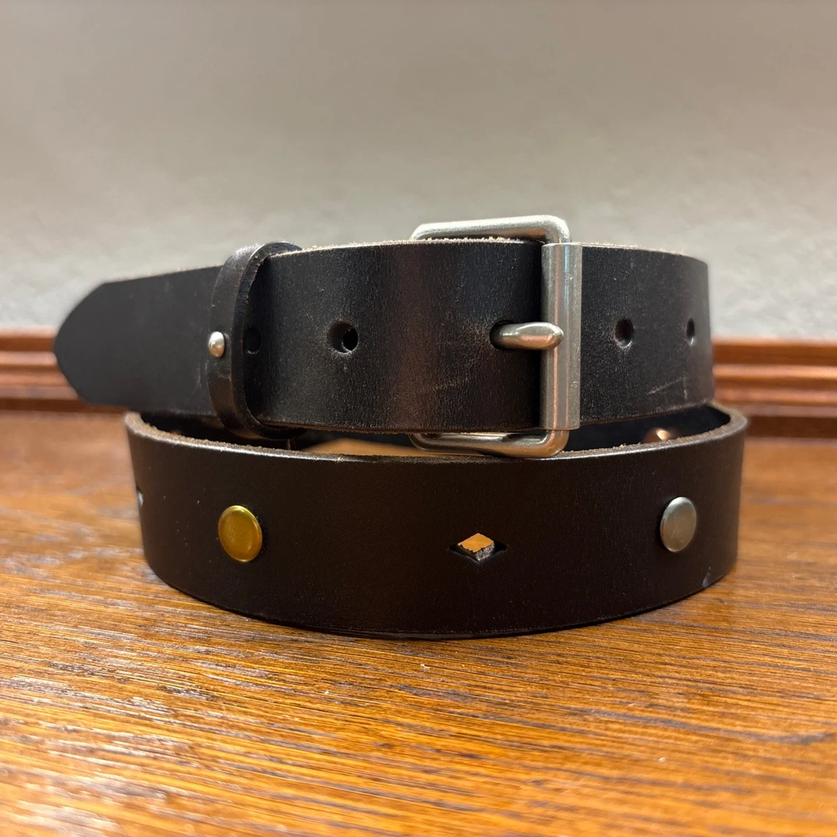 Fossil Leather Black Belts for Men for sale | eBay