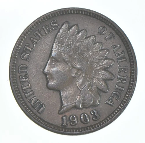 XF 1903 Indian Head Copper Cent Penny - High Grade Sample