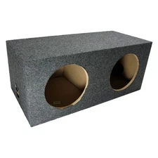 Car Audio Dual 10" Sealed Subwoofer Rear Angle Sub Box Enclosure Speaker Audio