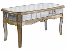 Tavolo da salotto vintage "HOLLYWOOD GLAMOUR" - tavolino da divano rococò a specchio