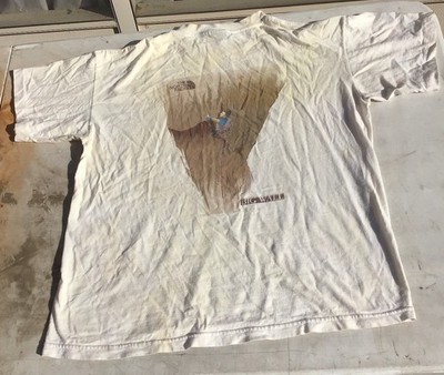 Vintage (Torn/Stains) North Face Big Wall (23x26) T Shirt Rock Climbing