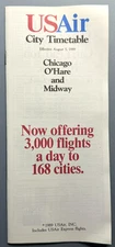 USAir Chicago City Timetable Effective August 5, 1989