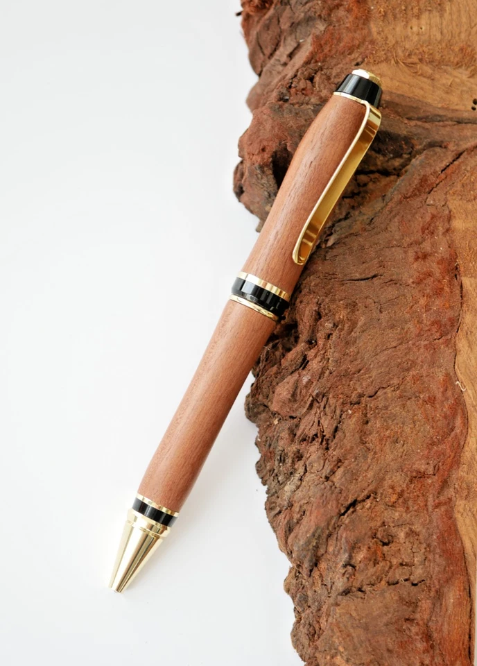 Kugelschreiber Hand gedrechselt aus Macore Holz - Bild 4 von 4