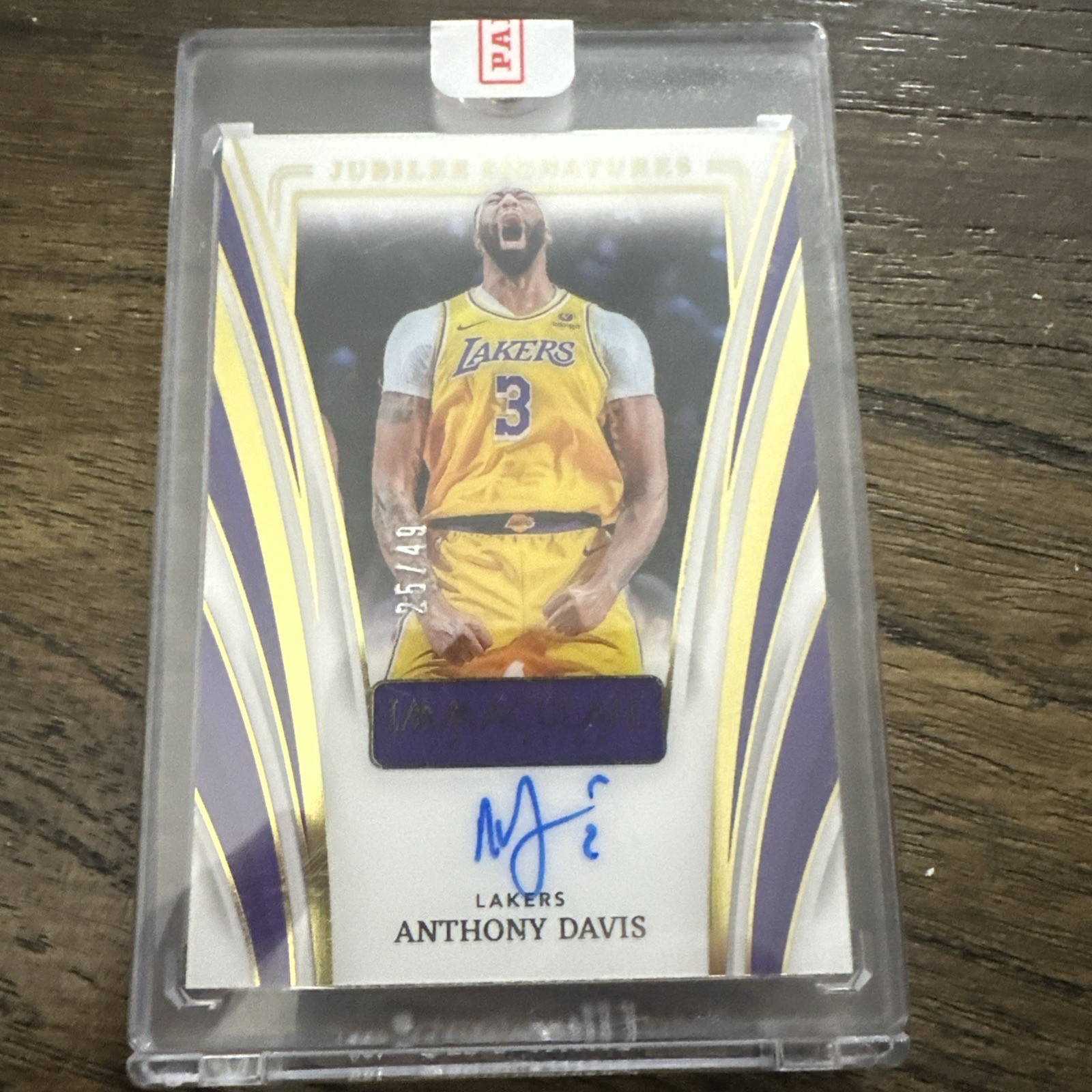 2023-24 Immaculate Anthony Davis Jubilee Signatures Green /49 Lakers SSP Sealed