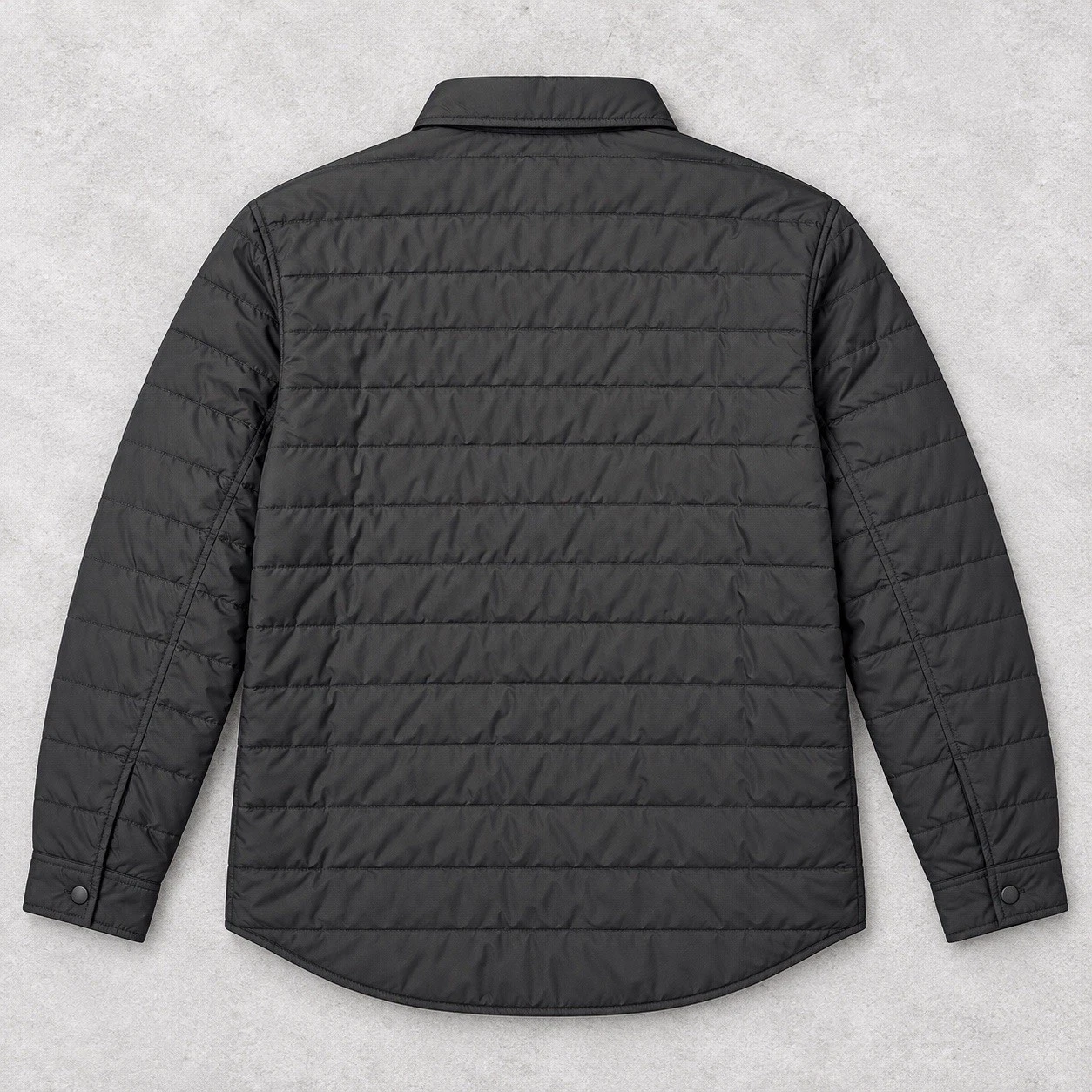 Levis Jacket Mens XL Black Quilted Snap Front Insulated Utility Shirt Coat  image 2